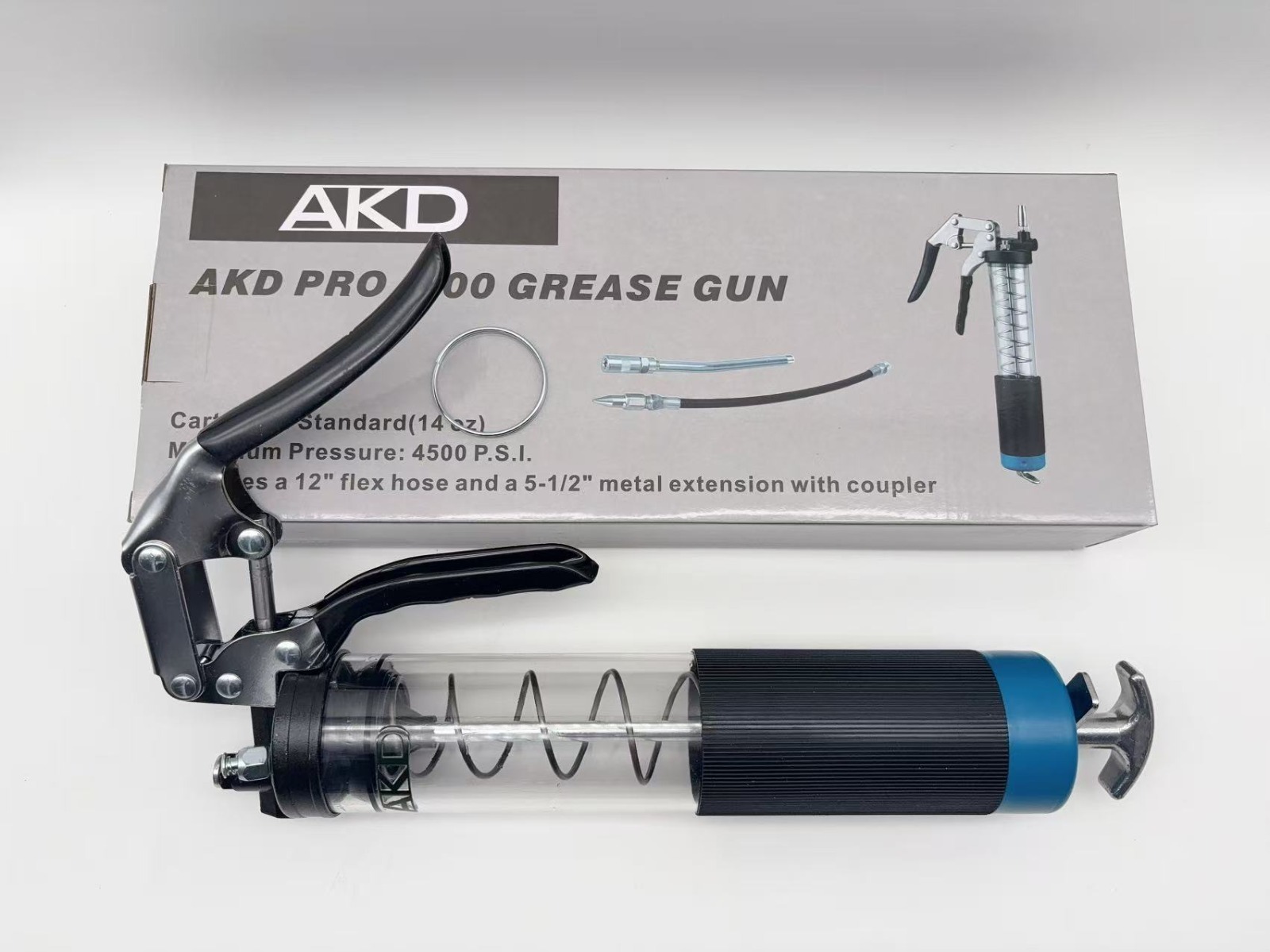 AKD PRO 4500 – Profesyonel Şeffaf Gövdeli Gres Pompası